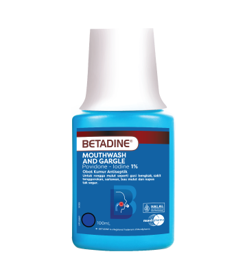 BOK 100ml Baru Betadine Obat Kumur
